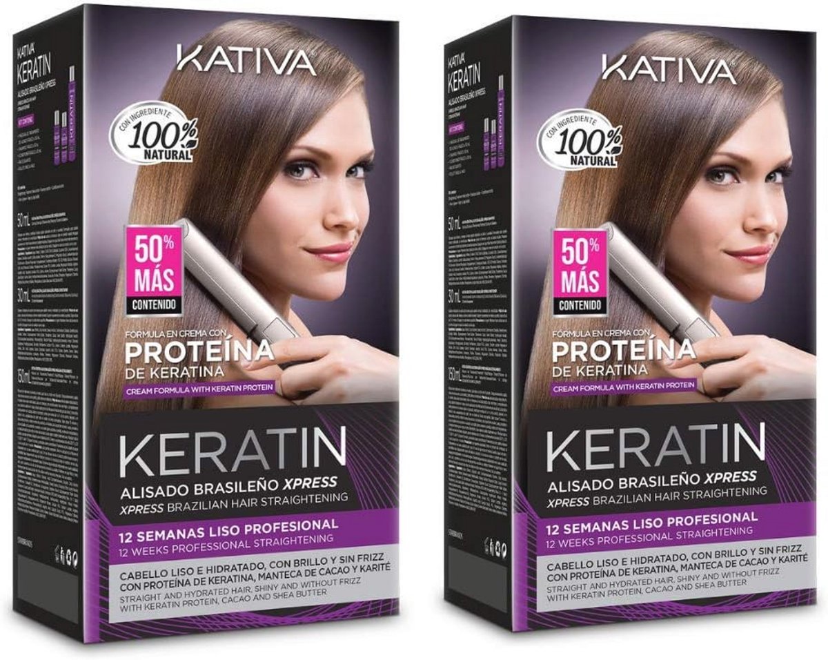 Braziliaanse Keratine Behandeling - Stijltang Set voor Glad en Rechte Haare