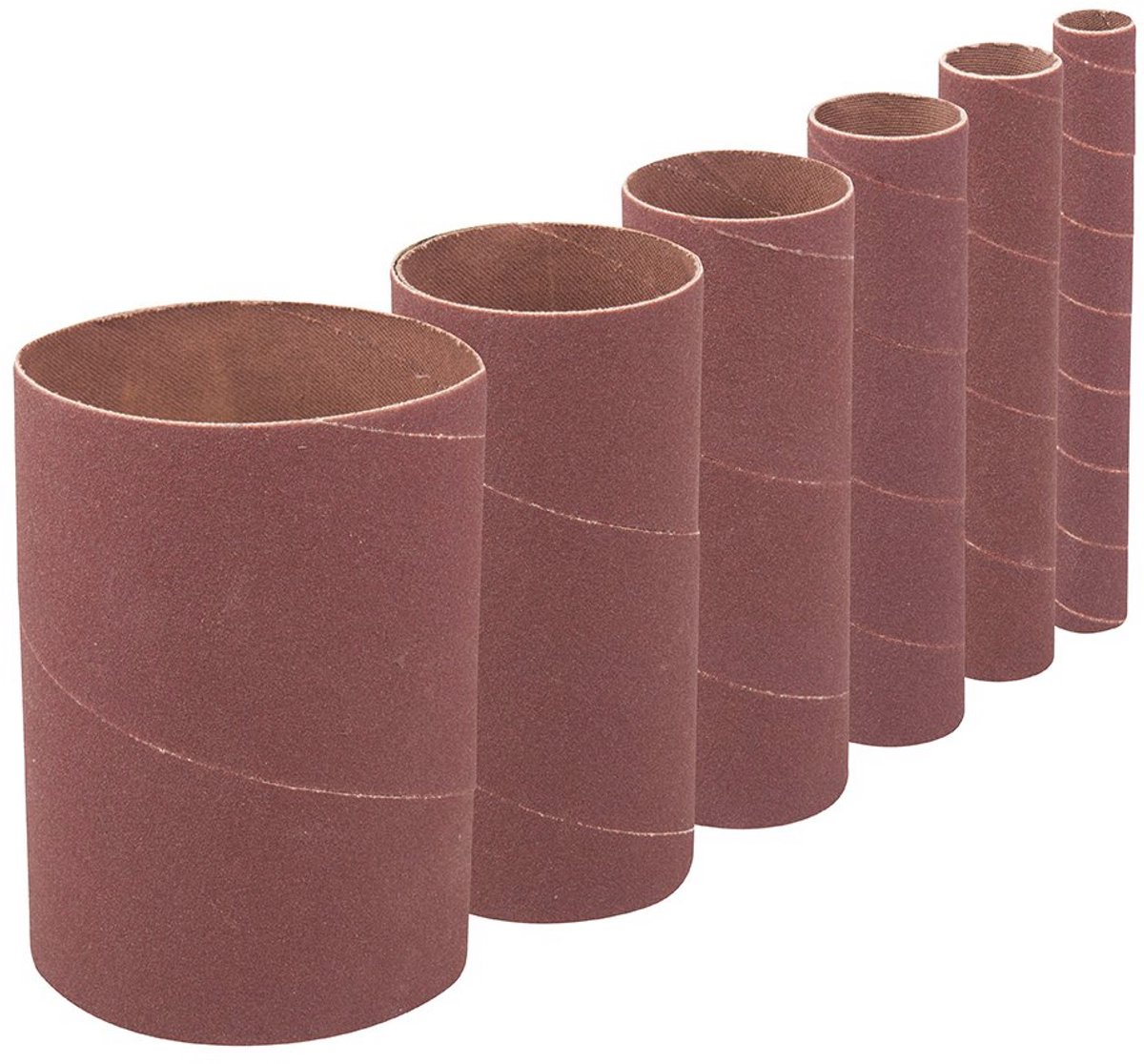 Slijphulzen set van 6 - 114 mm, korrel 80 voor slijpen van rondingen