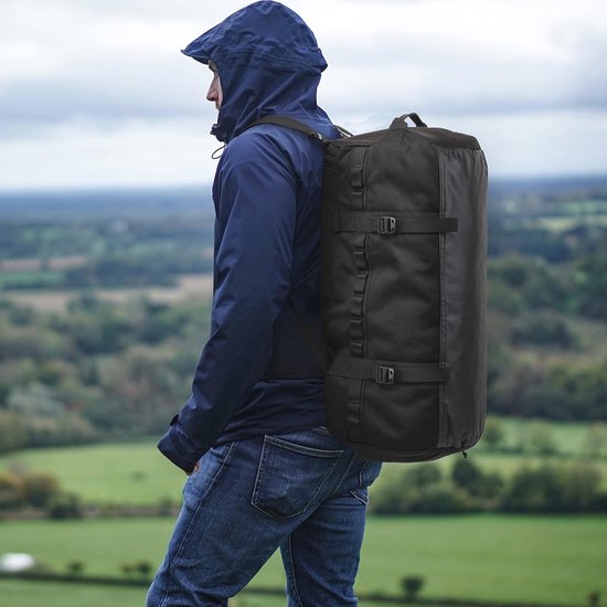 TUGUAN 120L Reisetasche Groß XL Weekender Reise-Rucksack für Herren Damen Wasserdicht Extra großes Gepäck Handgepäck Tasche für Urlaub Camping Sport Duffel Bag, 30''/76cm, Braun