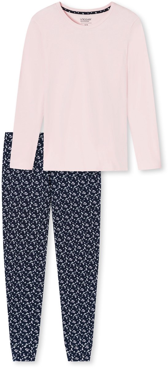 Schiesser Pyjama lange broek - Bleu-Rose - 177167-506 - 50