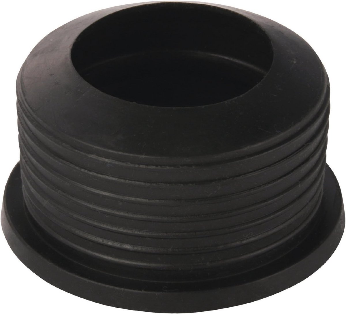 Rubberen afvoerconnector voor gootsteenafvoerbuizen Ø 40-50 mm, sifons 1 1/2 inch, zwarte rubberen afdichting