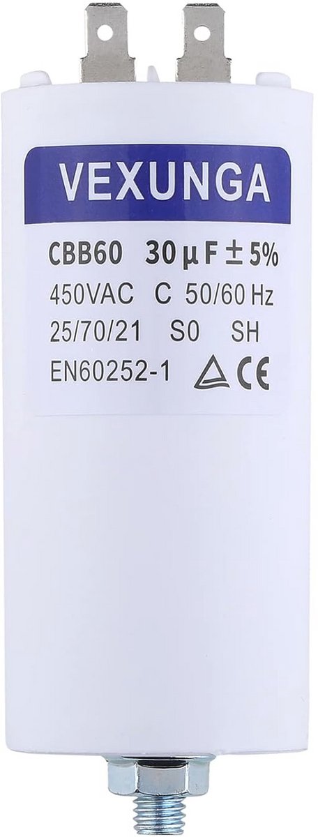 Motorcondensator 30µF 450V voor elektromotor