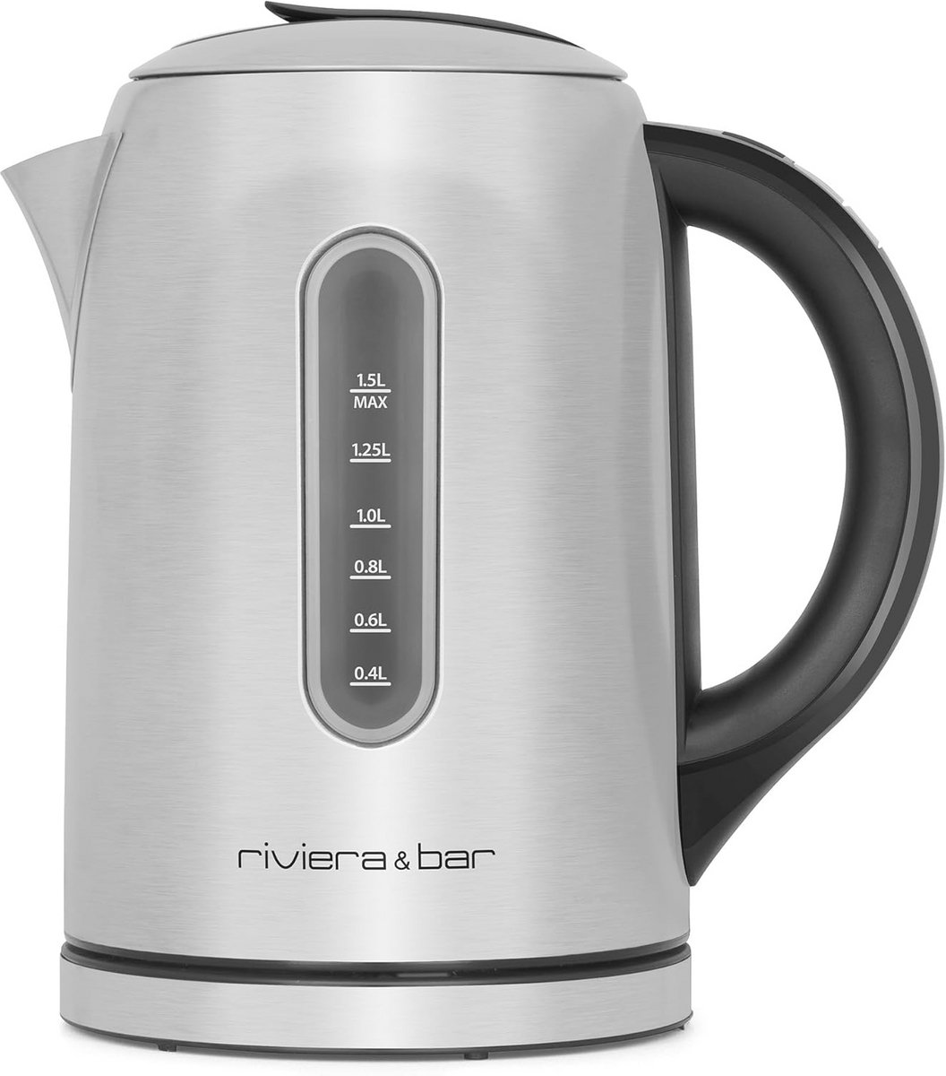 Waterkoker met Instelbare Temperaturen en Roestvrij Stalen Afwerking - 1,5 L