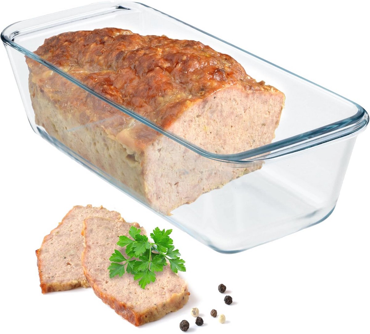 Transparante Bakvorm van Glas - Robuuste Taartvorm voor Cake en Pizza (28 cm)