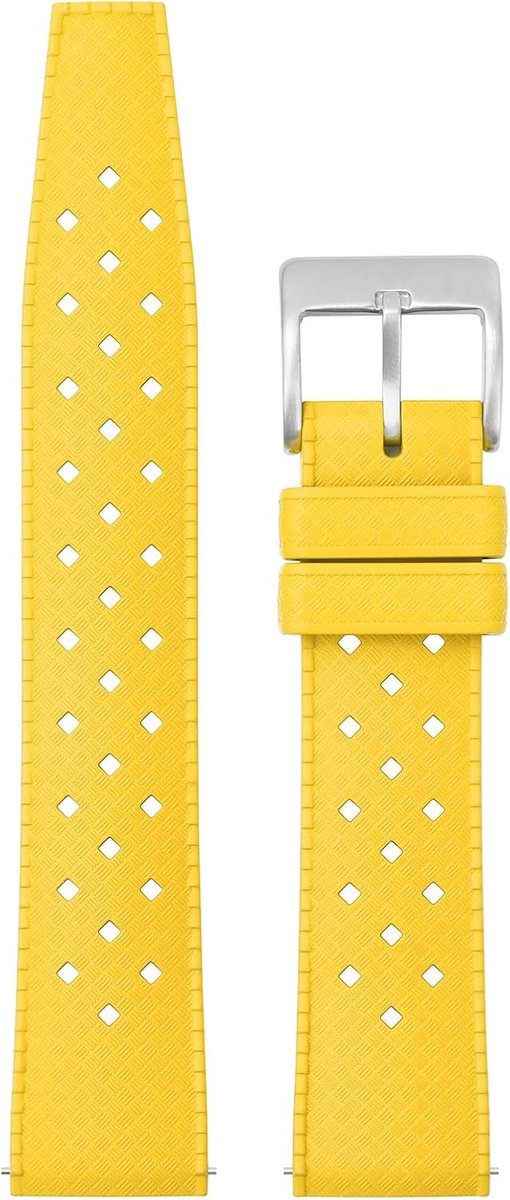 Rubberen horlogeband FKM Tropical - 20mm & 22mm - Duurzaam en Comfortabel