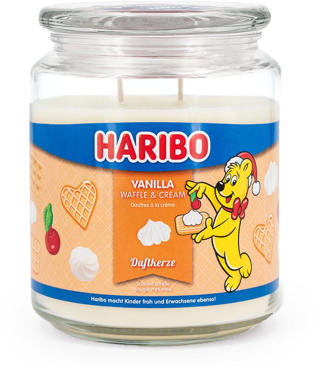 Haribo Geurkaars - vanillewafelcrème beige