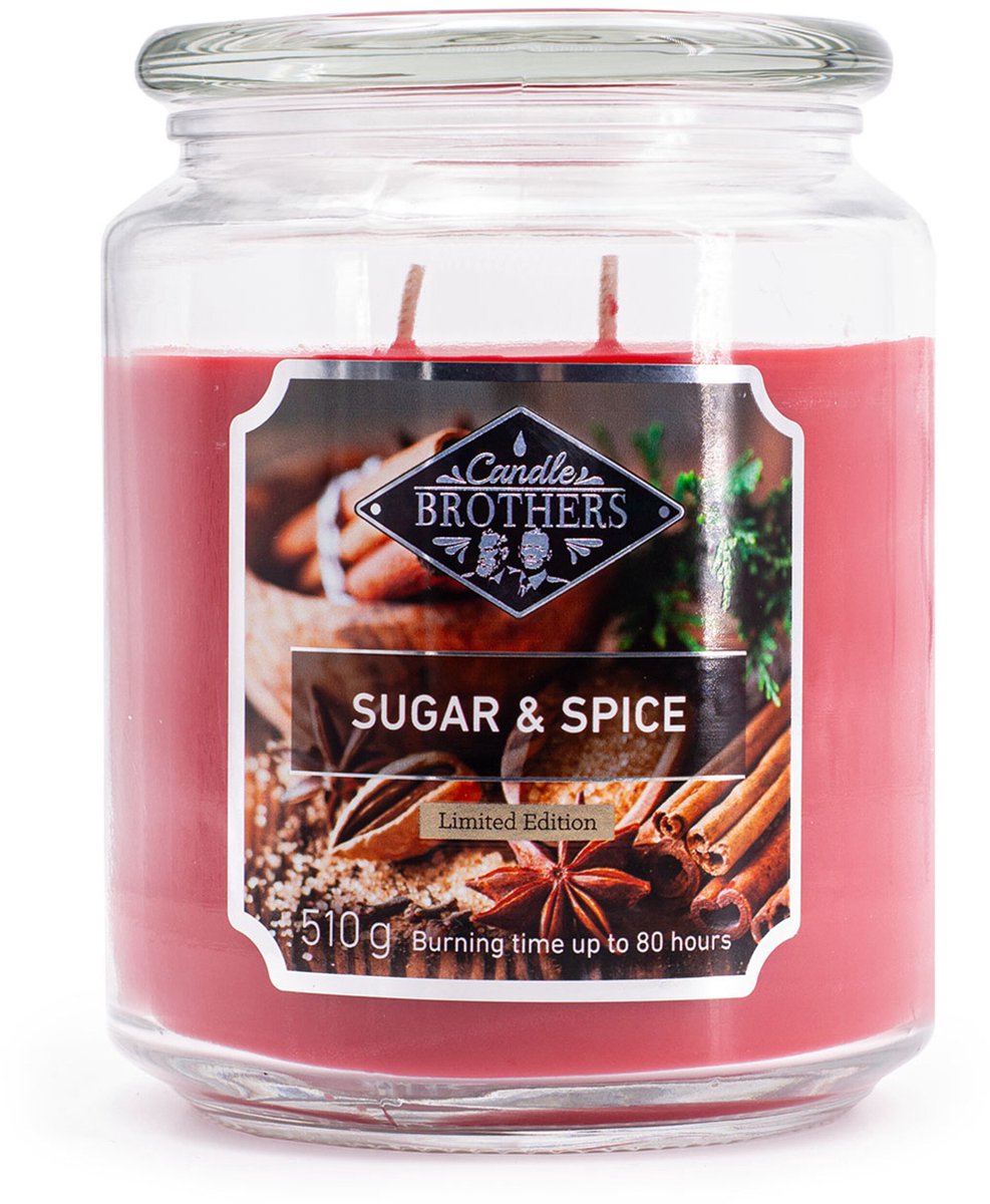 Candle-Brothers Geurkaarsen-met geur suiker en specerijen