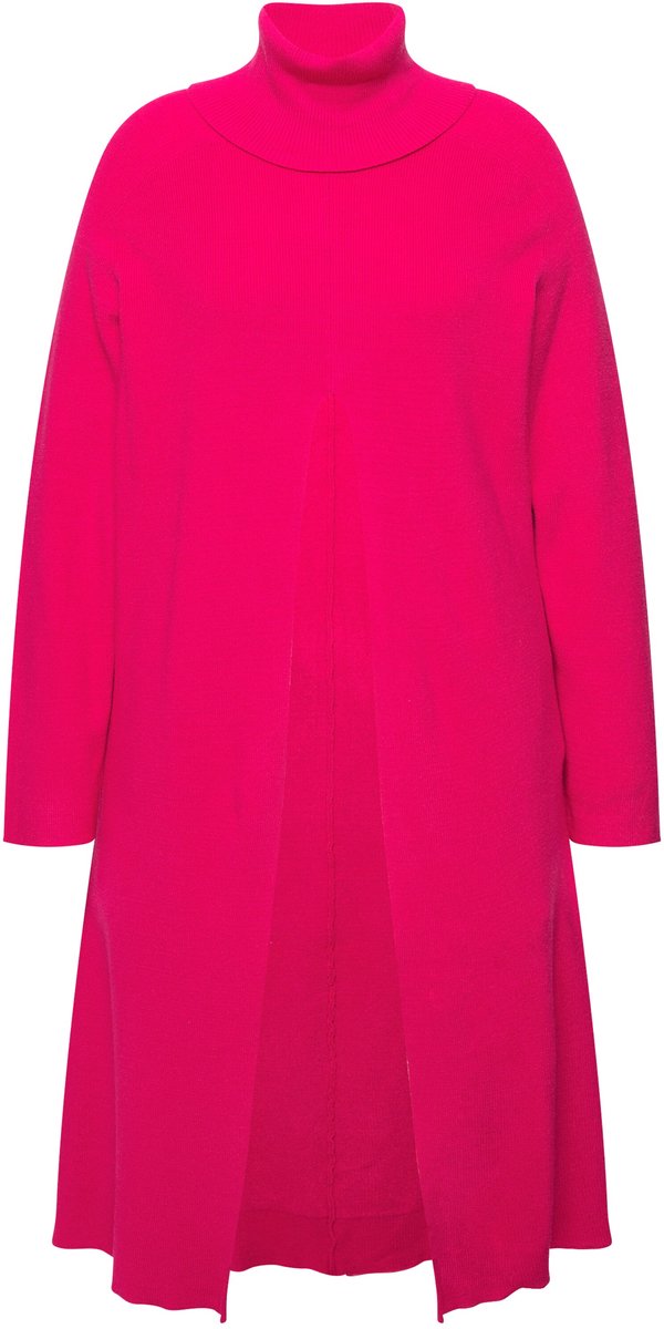 Grote Maten Lange pullover, Dames, roze, Maat: 54/56, Viscose/Polyester/Synthetische vezels, Ulla Popken