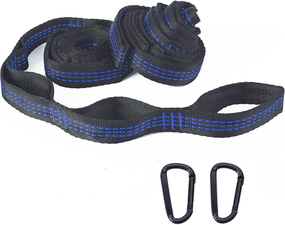 Hangmatriemen 200 cm met Karabijnhaken - Outdoor Accessoires voor Schommel en Camping