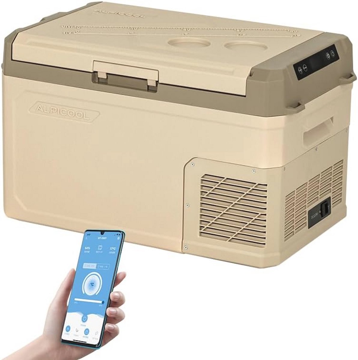 Elektrische 30L compressor koelbox en vriesbox - Mini koelkast voor 12V, 24V en 230V