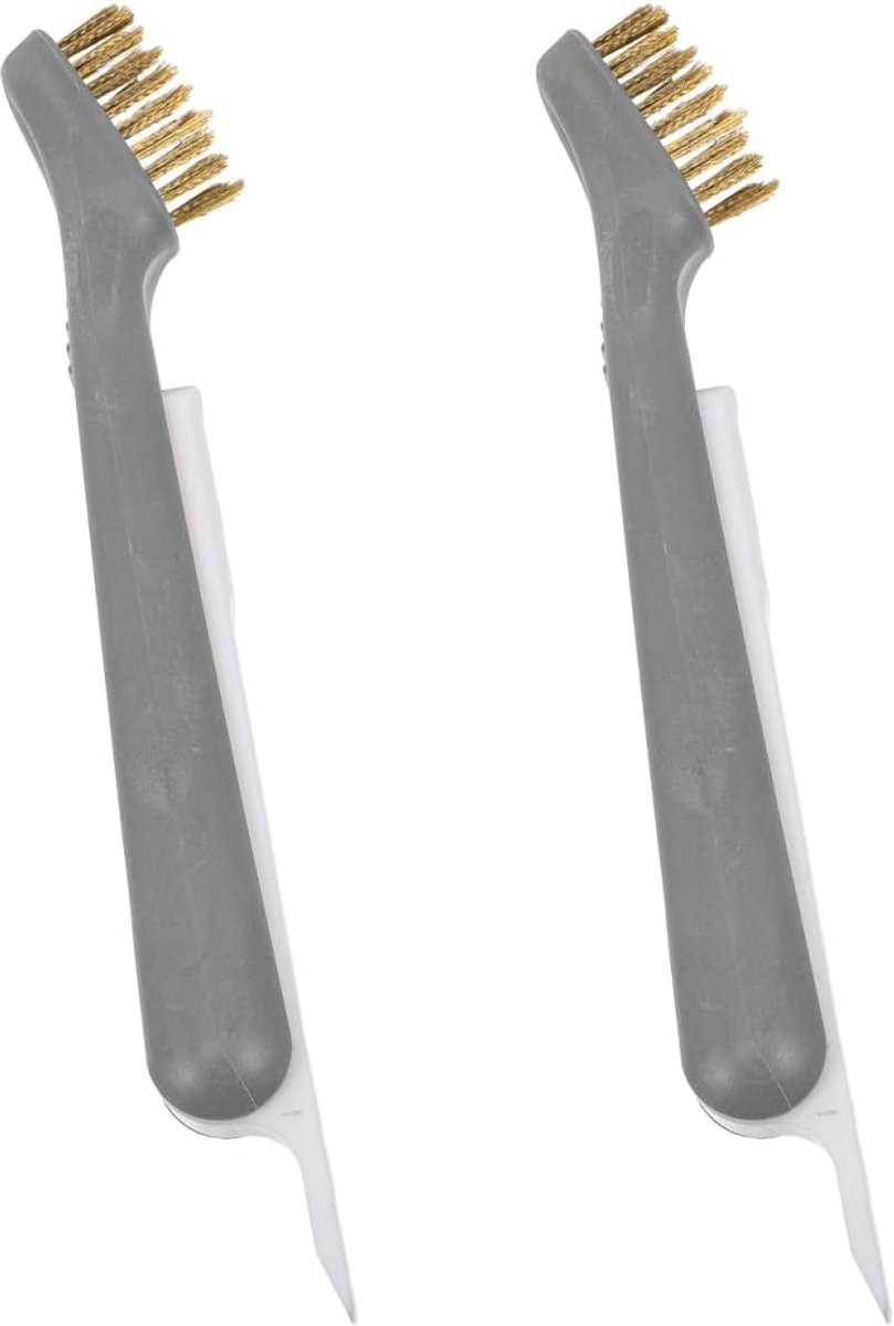 2pcs Draadborstelset voor BBQ en Keuken - Multifuntionele Schoonmaakborstels voor Rvs