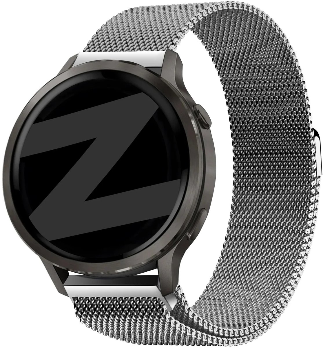 Bandz Milanese loop band (18mm) - Geschikt voor Garmin Vivoactive 4s / Vivomove 3s / Venu 2s / Venu 3s / Forerunner 255s / Forerunner 265s / Venu 4 - 41mm - Zilver