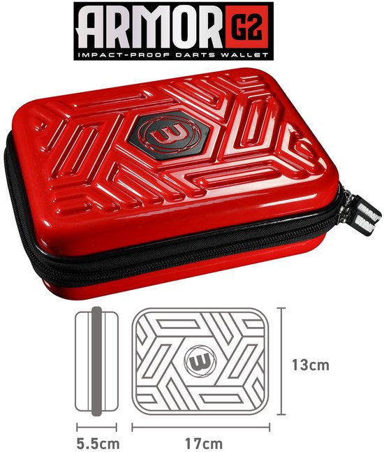 Winmau Armor G2 Red Dart Case van Merkloos — afbeelding 5