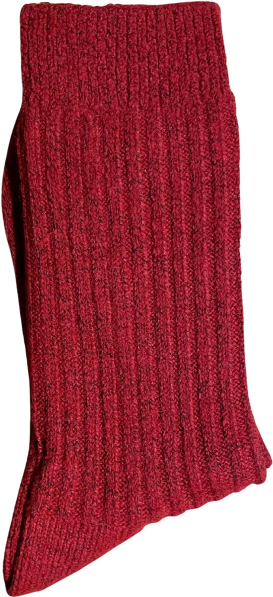 green-goose Alpaca Damessokken - Rood - Maat 39-42 - Alpaca Sokken voor Dames - 1 Paar - 95% Alpaka Wol
