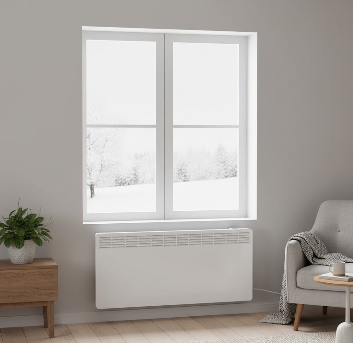 SmartHeat Wall Convector 3000 – - 3000 – Elektrische Muurverwarming 2500 - Medahomestore