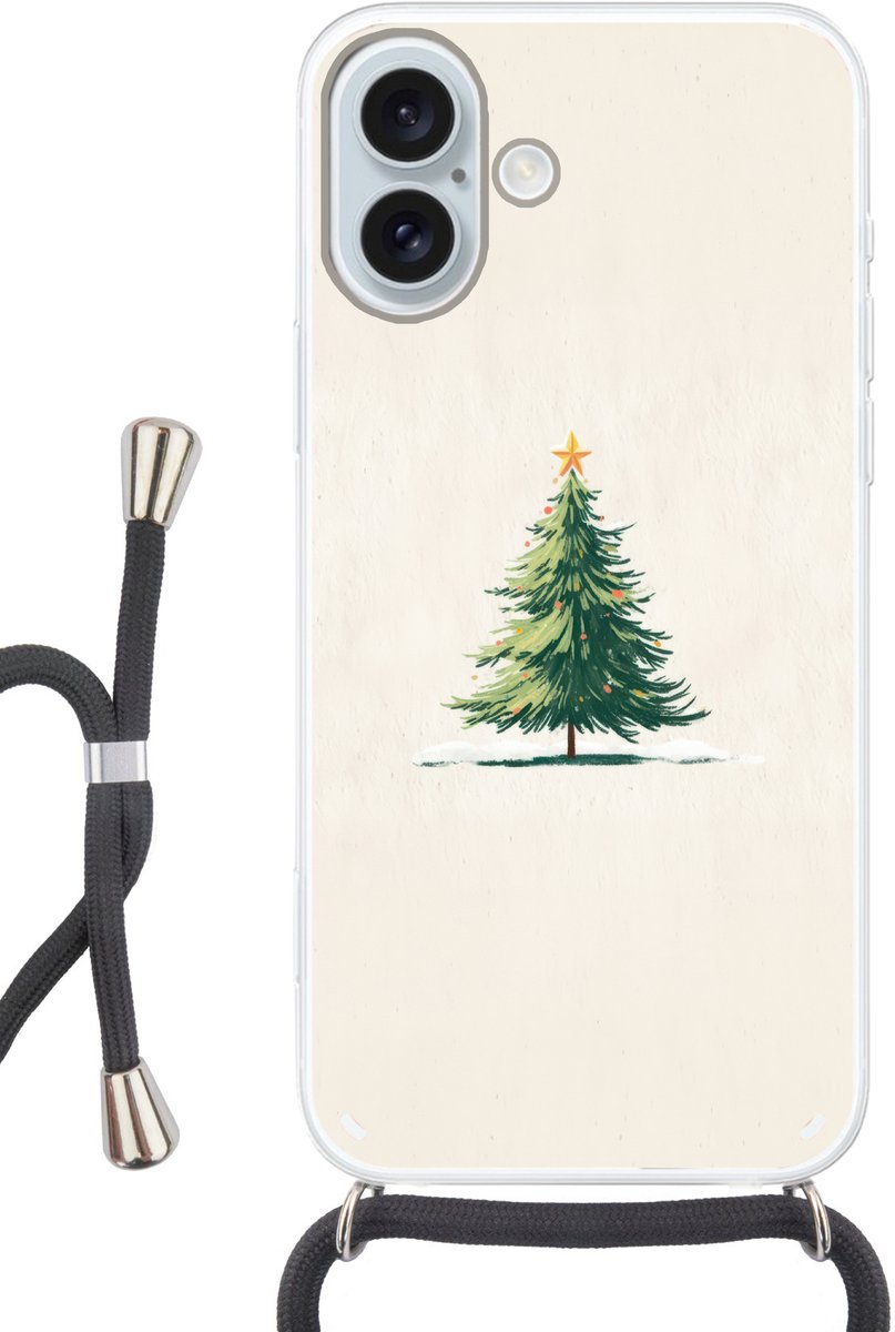 Kerstboom - Illustratie - Ster - Sneeuw
