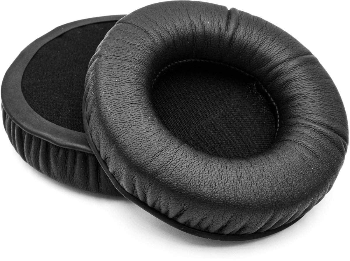 YIVO Premium Oorkussens 70mm - Zwart, Memory Foam, Kunstleer