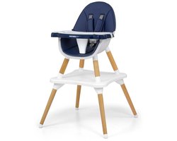 Milly Mally Malmo 2-in-1 kinderstoel navy - Voedingsstoel