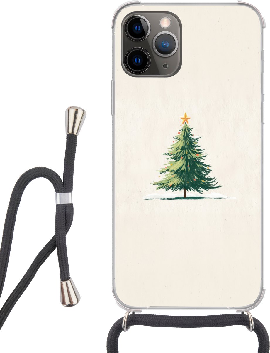 Kerstboom - Illustratie - Ster - Sneeuw
