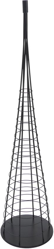 Sapin décoratif MCW-O91, sapin de Noël, arbre ornemental, décoration de Noël, sapin de Noël à décorer, métal 160 cm ~ noir