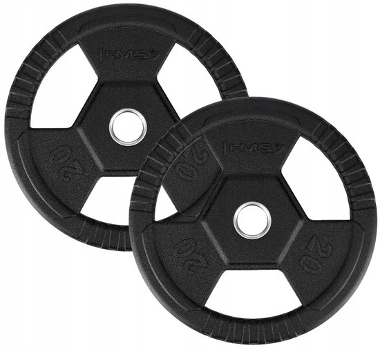 Rubberen Halterschijf - Halter gewicht - 30 mm - 1.25 kg