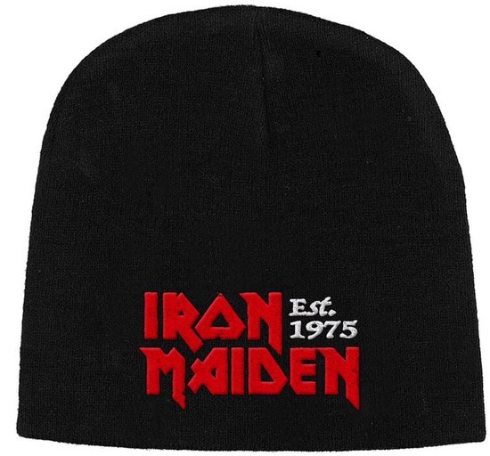 Iron Maiden Est. 1975 Unisex Beanie - zwart - Standard