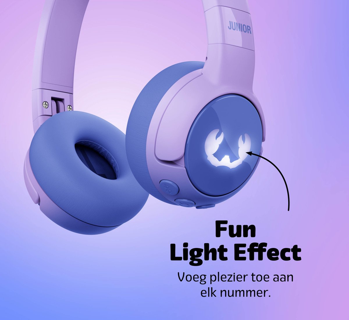 Fresh 'n Rebel Code Junior - Koptelefoon kind - Kinder koptelefoon - Draadloos (Bluetooth) & Bedraad – Inclusief Aux kabel (1m) - Groovy Galaxy – foto 7