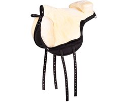 QHP - Barebackpad - Super Soft - Creme / Zwart - Shet