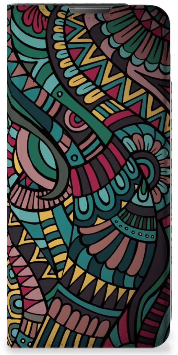 Motorola Moto E20 Hoesje met Magneet Aztec