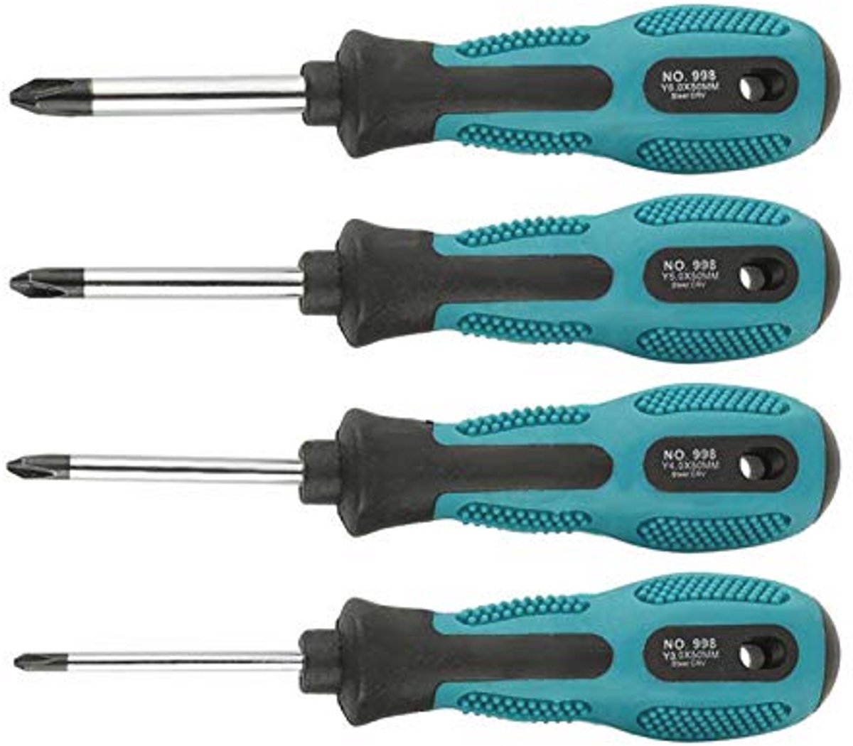 Y-type Schroevendraaierset - 4 Stuks met Ergonomische Handgreep