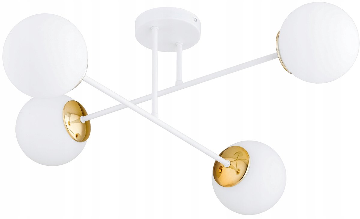 Moderne Witte Hanglamp Glas Bollen LED E27