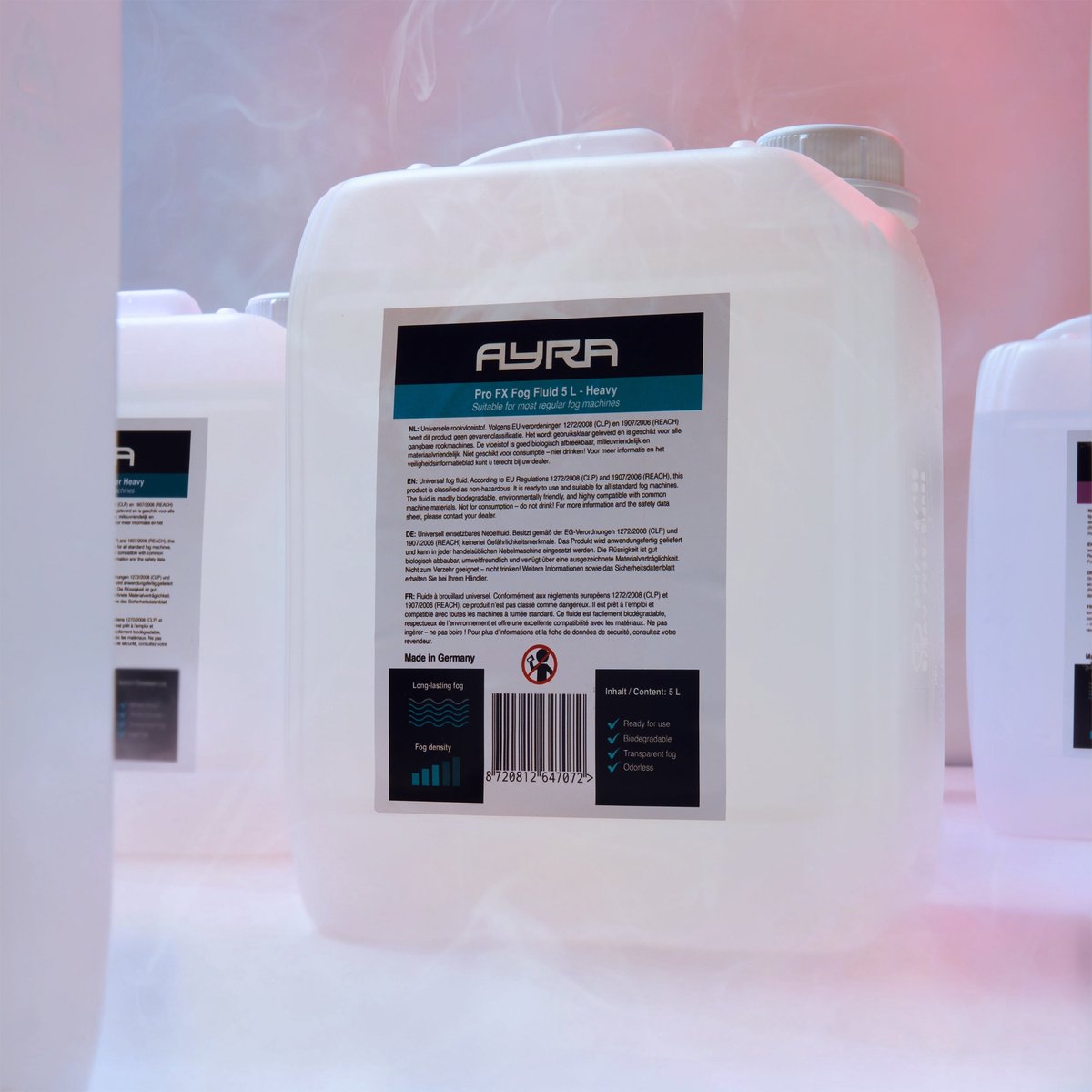 Ayra Pro FX Heavy rookmachine vloeistof 5 liter voor hevige rook