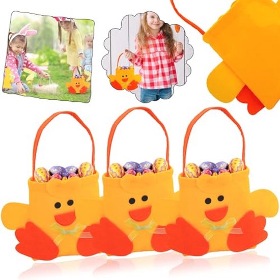 Vilt Paaskuikenemmer voor Kinderen - Schattige Mand voor Eierjacht en Paasfeesten
