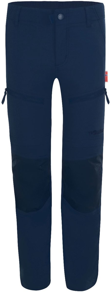 Trollkids Nordfjord Zip-off Slim Fit Broek Blauw 122 cm Jongens,Meisjes