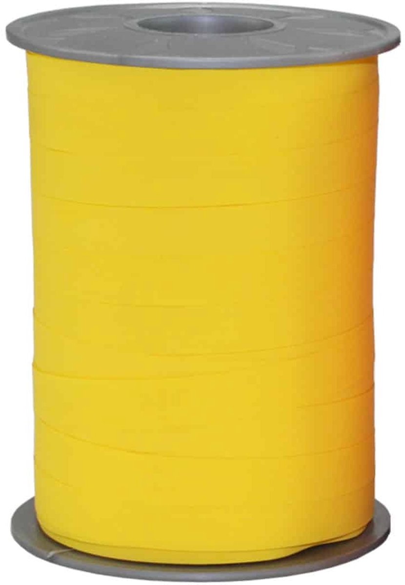 Krullint Paperlook Geel Mat - 10mm