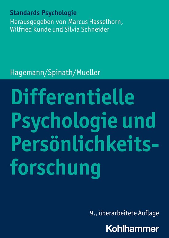 Differentielle Psychologie und Persönlichkeitsforschung - cover