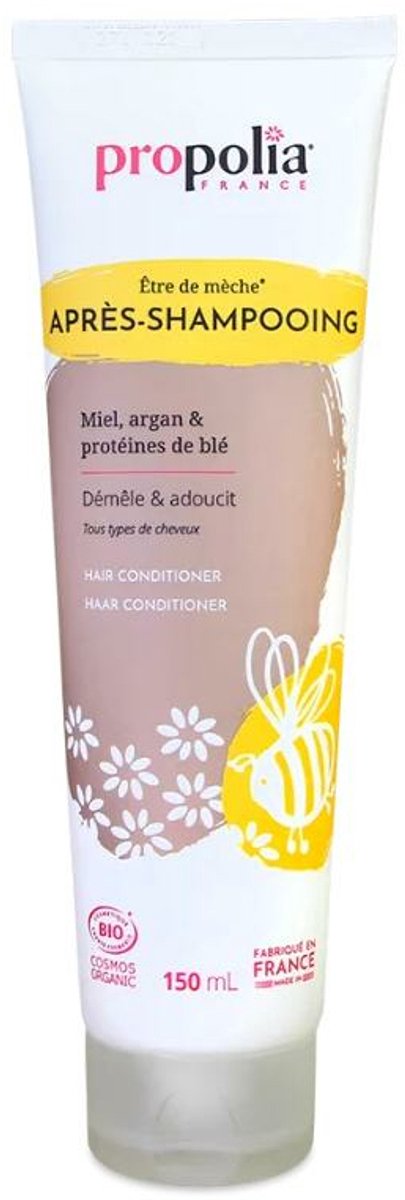 Haarconditioner Siliconenvrij met honing, argan olie en tarwe proteïne 150ml Propolia
