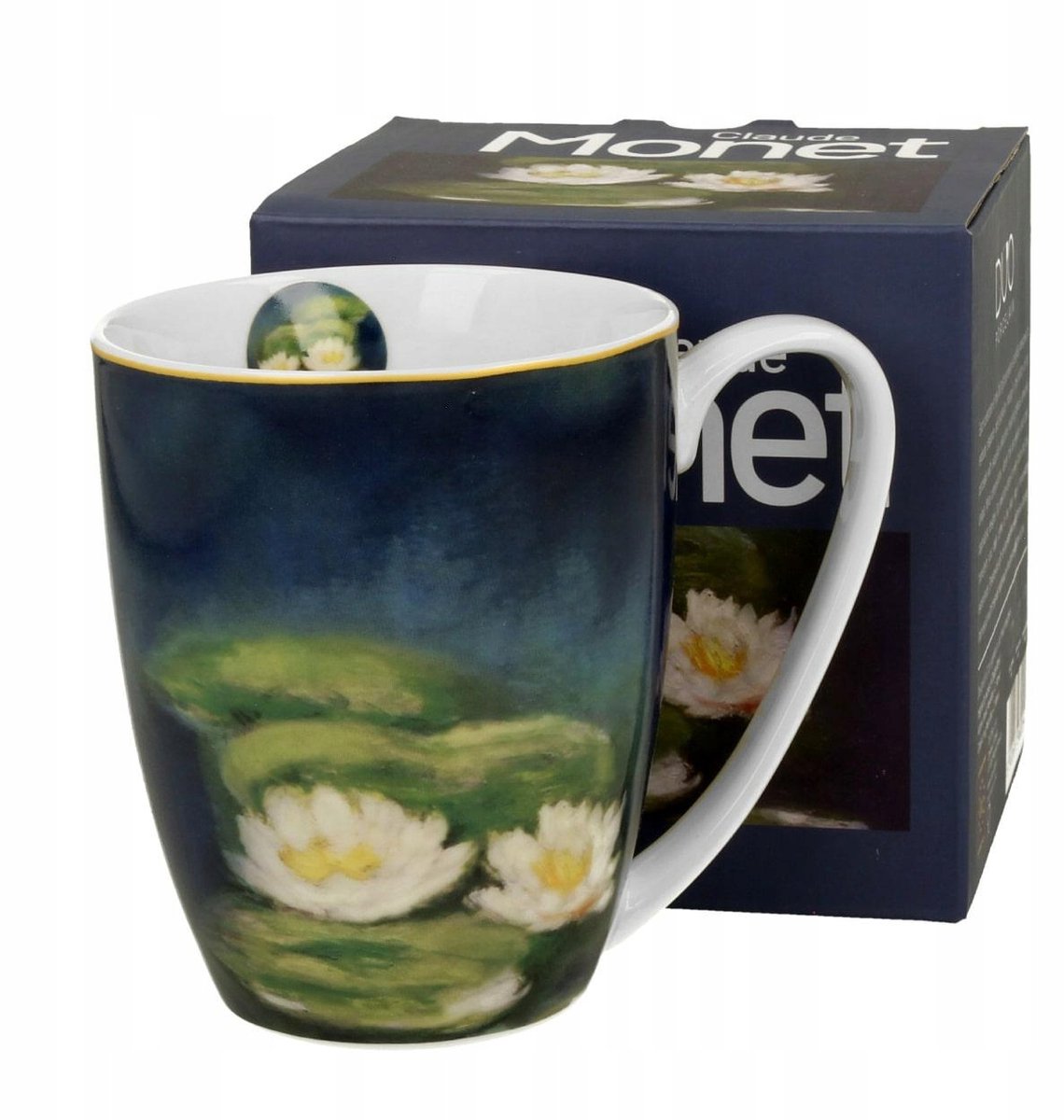 Monet Waterlelie Mok 360ml - Elegante Porseleinen Kunst Cadeau