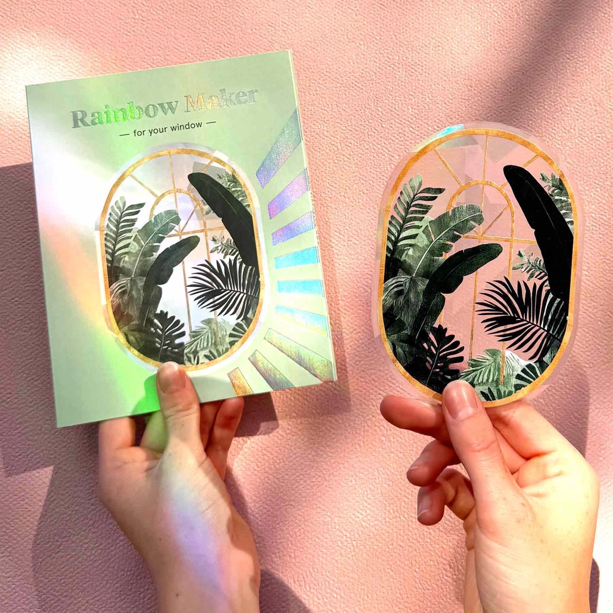 Regenboogmaker Raamsticker - Botanopia - Rainbow Maker - Greenhouse Glow - Plantenliefhebber Cadeau