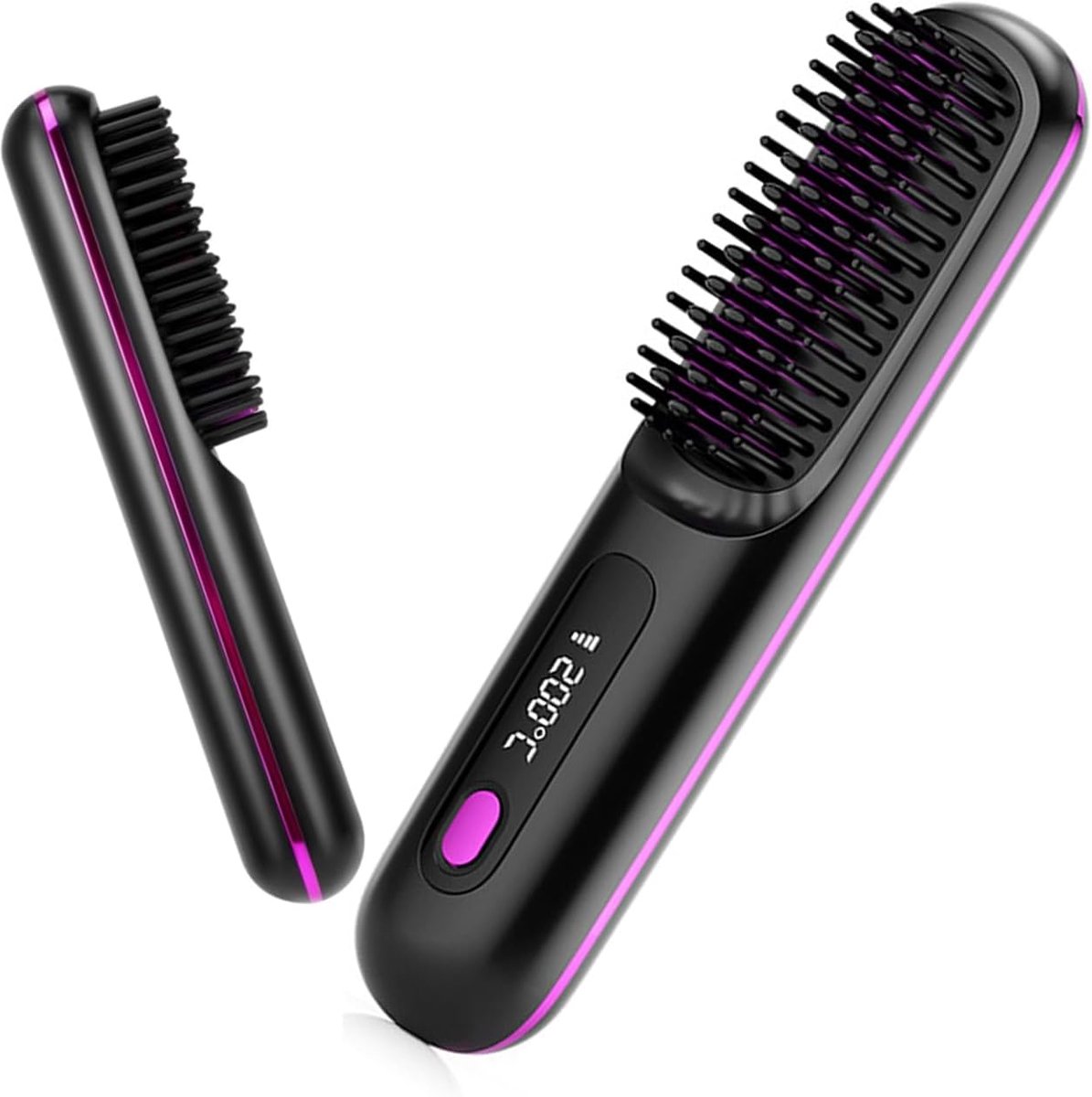 Stijlkam - Stijlborstels - Warmte borstel - Straight Brush -Voor Haar - Keramisch - Stijlkam - Warmte Borstel - Krullen - Ionen Technologie - Tpye-c Oplaadbaar - 20x4.5cm