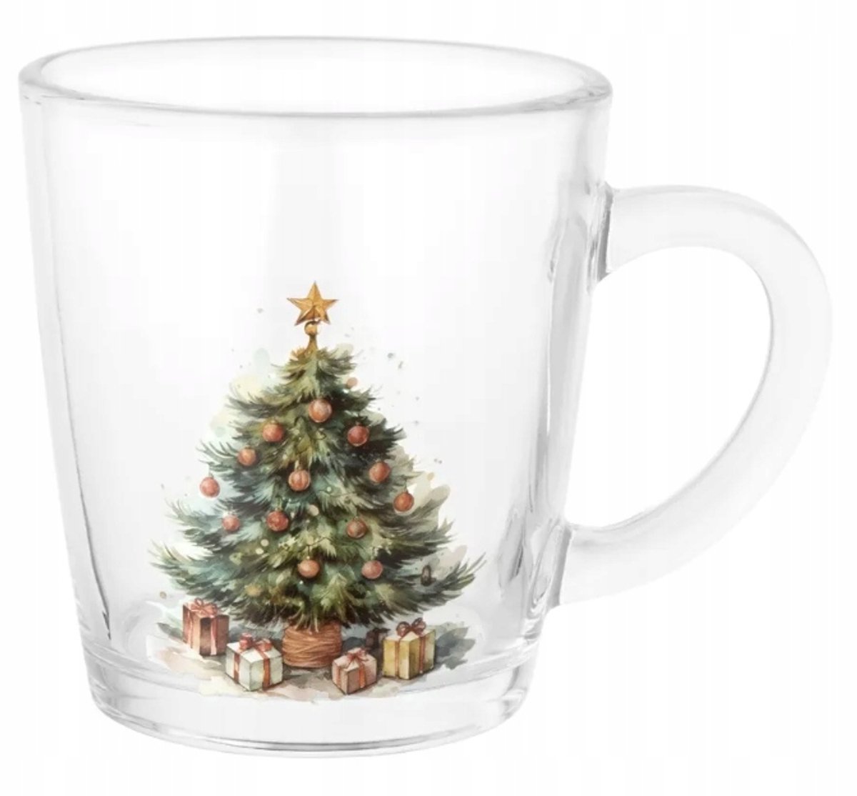 Kerstmok Glas 350ml - Sfeervolle kerstboomversiering