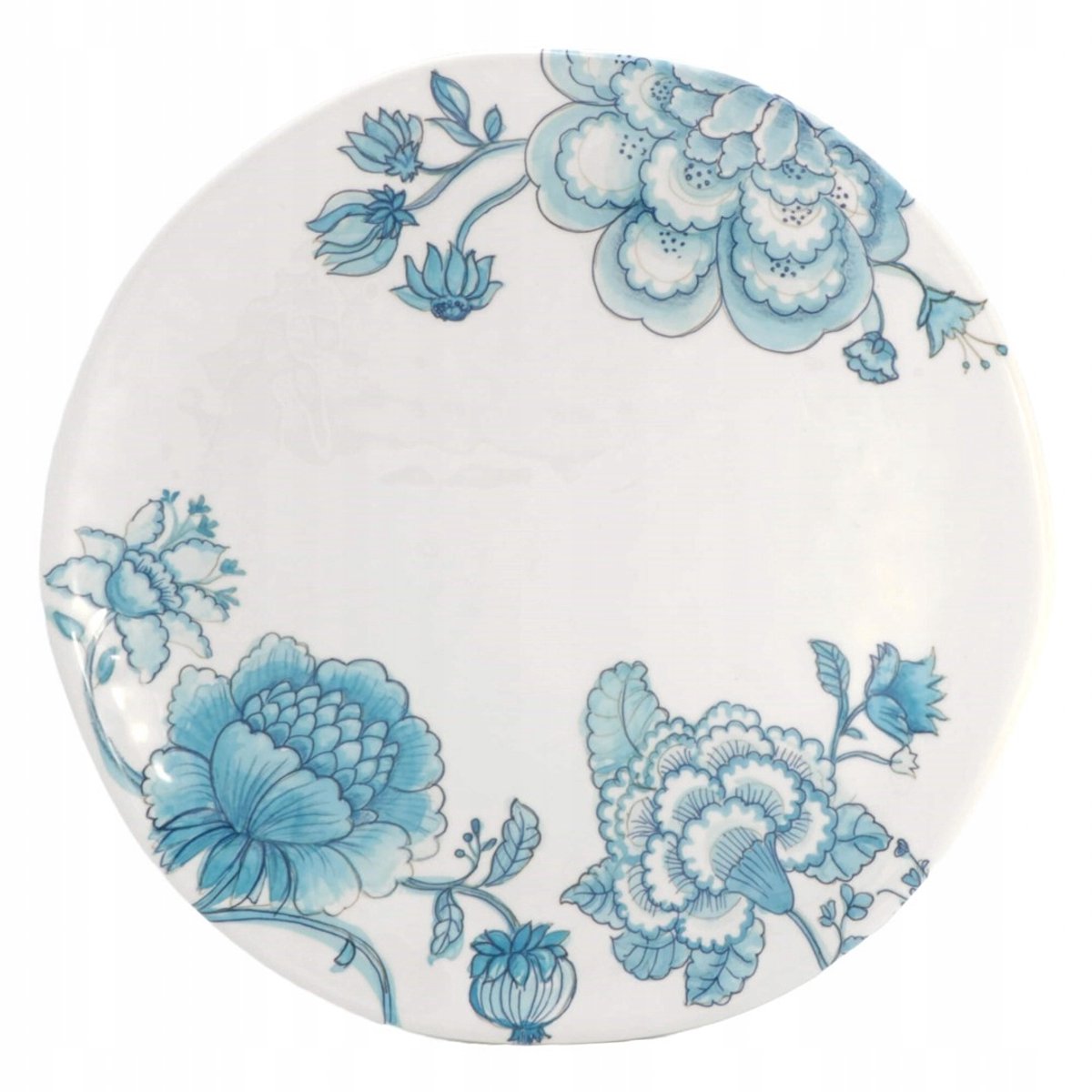 Rose&Tulipani Oniria Melamine Schaal 30cm - Blauwe Bloemendecoratie