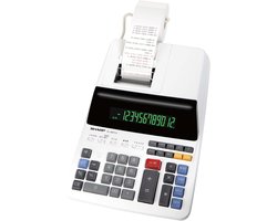 Sharp rekenmachine - creme - met printrol