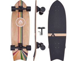 Apollo Mini Cruiser Longboard Surfskate Pro Stripes