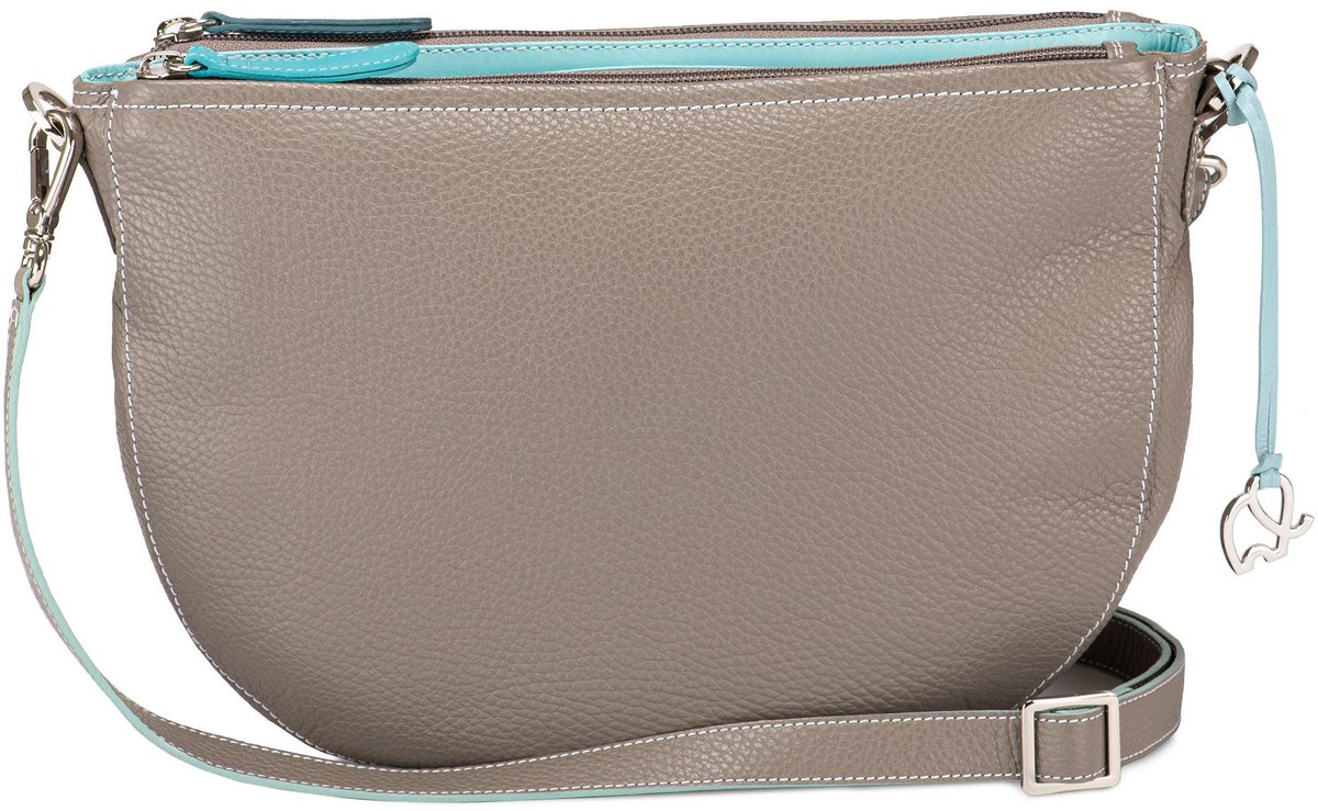 Mywalit Schoudertas Leder 29 cm - Dames - soft grey