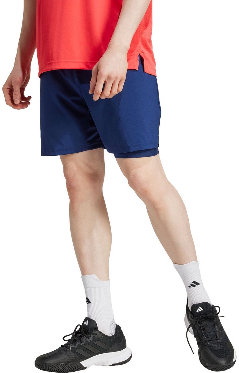 Adidas Club 2IN1 Shorts Dark Bluekleur