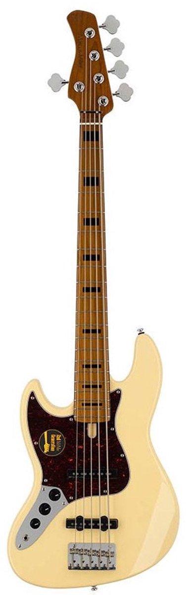 Sire V5 A5L/VWH Marcus Miller Linkshandige 5-snarige Basgitaar Vintage White