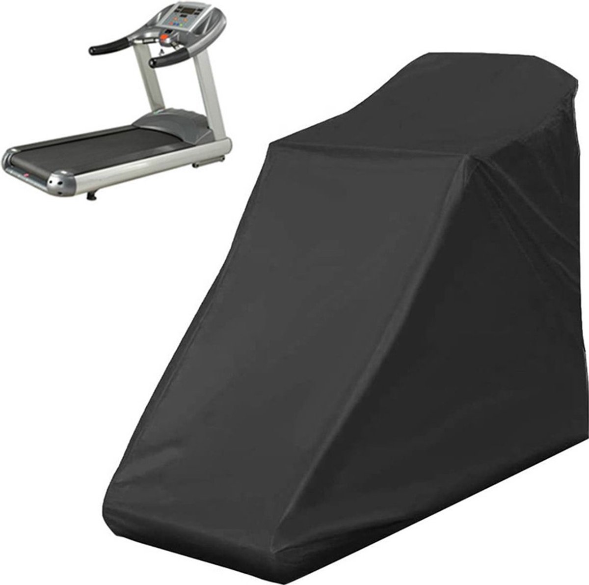 loopband hoes - Waterdichte loopbandhoes - Opvouwbare loopbandhoes - 168*75*135cm - zwart - Stofdichte bescherming voor fitnessapparatuur - Loopbandhoes voor opvouwbare loopband - Training - Sportschool