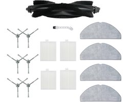 16 stuks robotstofzuiger accessoires - Geschikt voor Eufy G50 Hybrid (SES) - L60 Hybrid (SES) - L60 - L60 SES - L50 - L50 SES - Onderdelen - voor robotstofzuiger - met reinigingsborstel - Vervangingsonderdelen