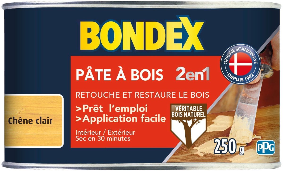 2-in-1 Houtvuller Licht Eiken - BONDEX - 250g